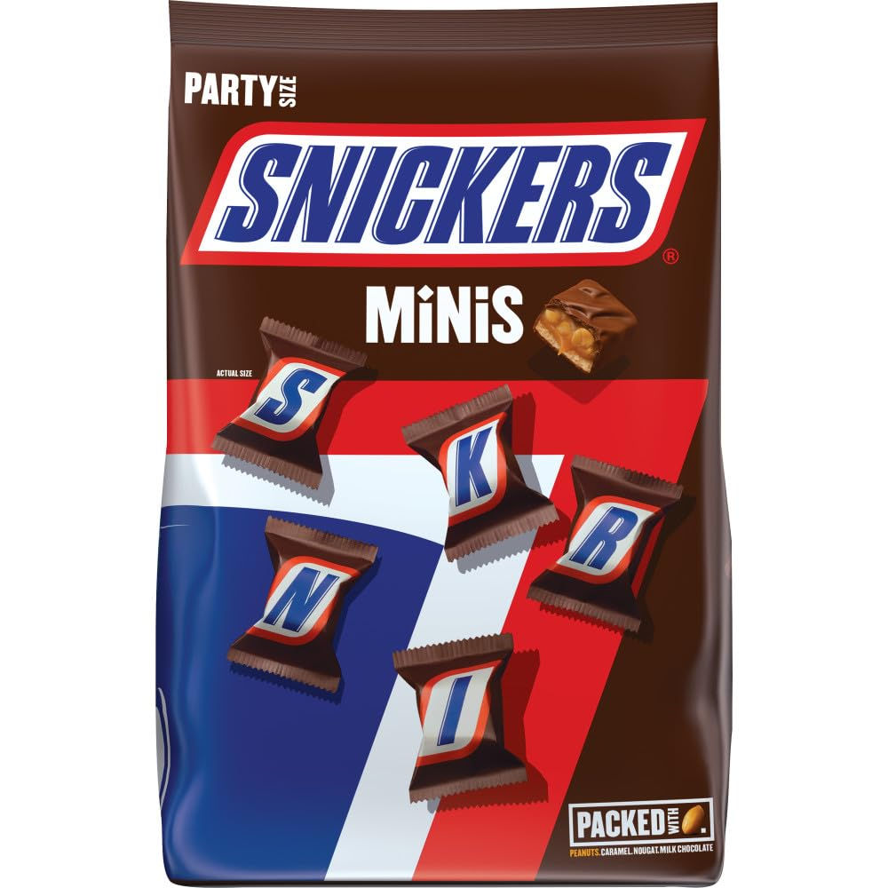 SNICKERS Milk Chocolate Candy Bars, Share Size Bulk, 3.29 oz, Pack of 24