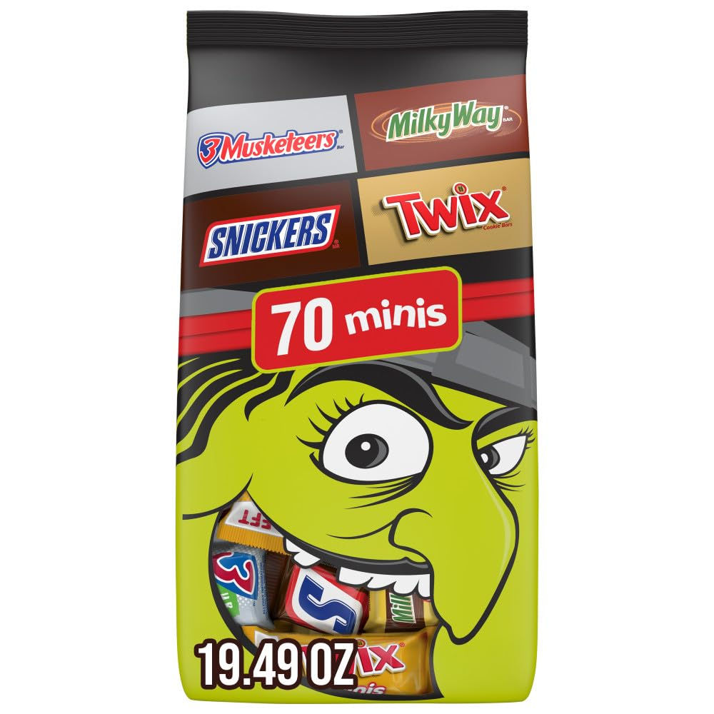 M&M'S Peanut & Peanut Butter Fun Size Candy Variety Pack, Bulk, 19.41 oz