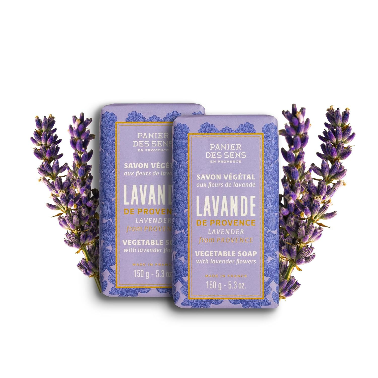 Panier des Sens Orange Blossom Triple-Milled Soap Bar Duo, 2 x 5.3 oz | French