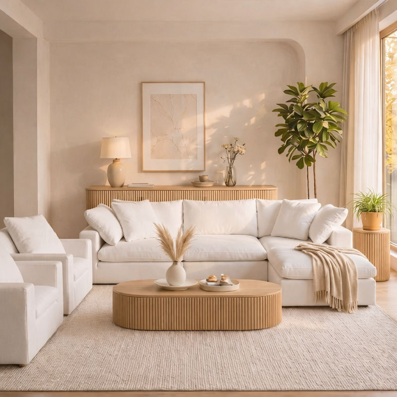 Luxury Home Living Room Sofa Set Villa Living Room Modular Sofa Bed Resort Hote