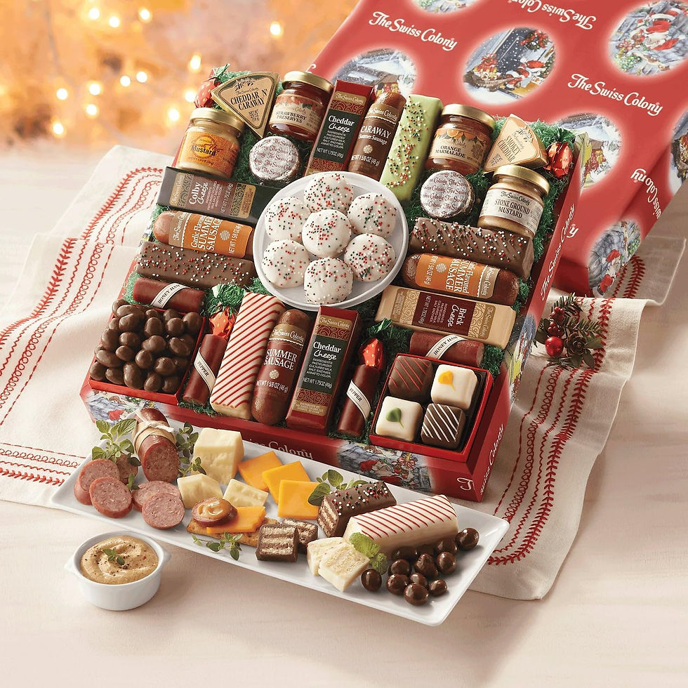 Thumbnail: The Swiss Colony 27 Favorites Food Gift Set, Summer Sausage Meats and Cheeses, 