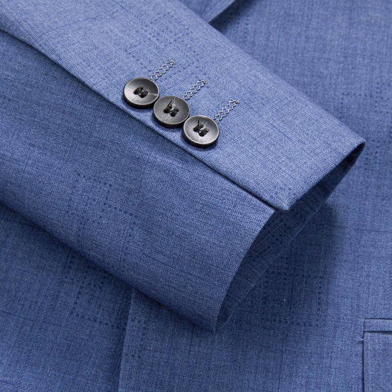 Thumbnail: 22 Colors Blue Gray Black Plaid Stripe Business Formal Coat Slim Mens Casual Su