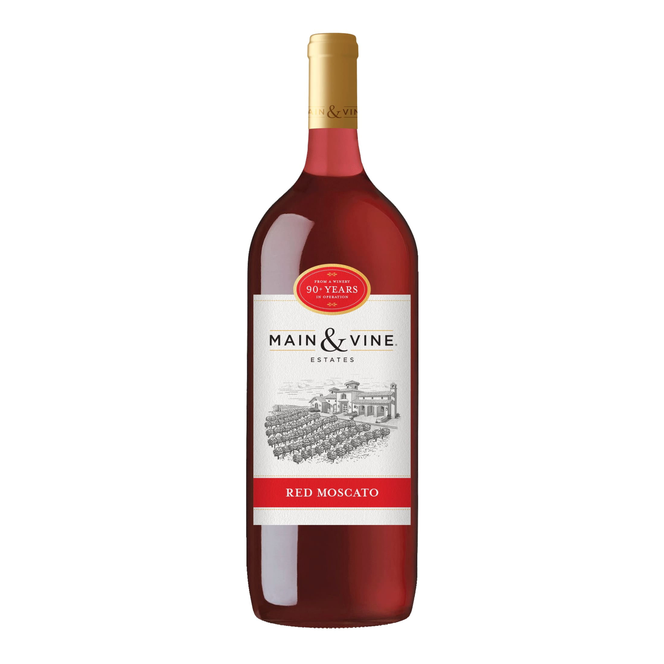Main & Vine Red Moscato, White Wine, 1.5L