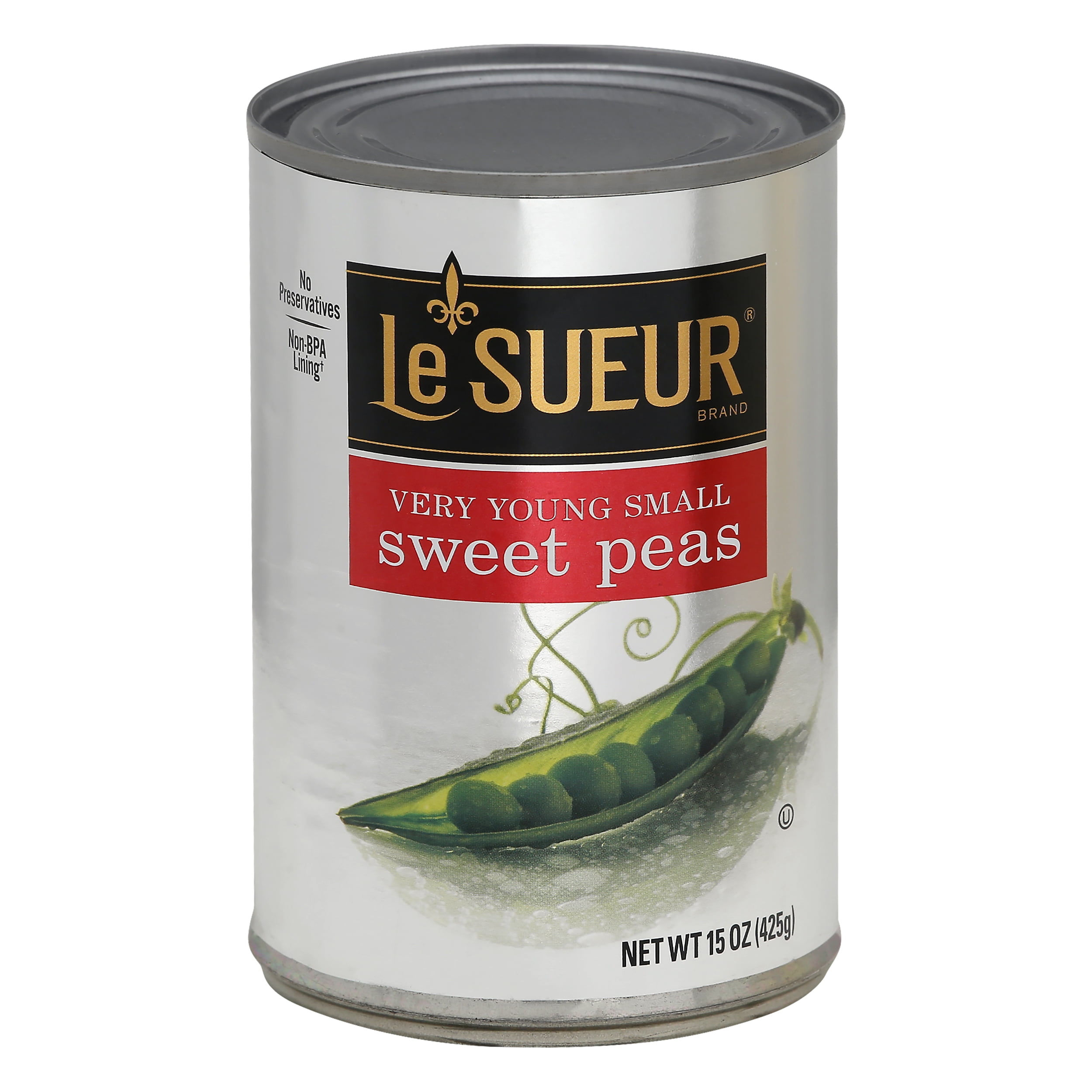 Le Sueur Very Young Small Sweet Peas, Whole Peas, 15 oz Can