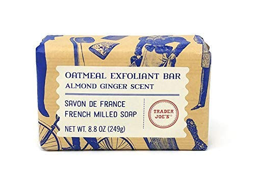 Trader Joe's Savon de France French Milled Soap - Oatmeal Exfoliant Bar Almond