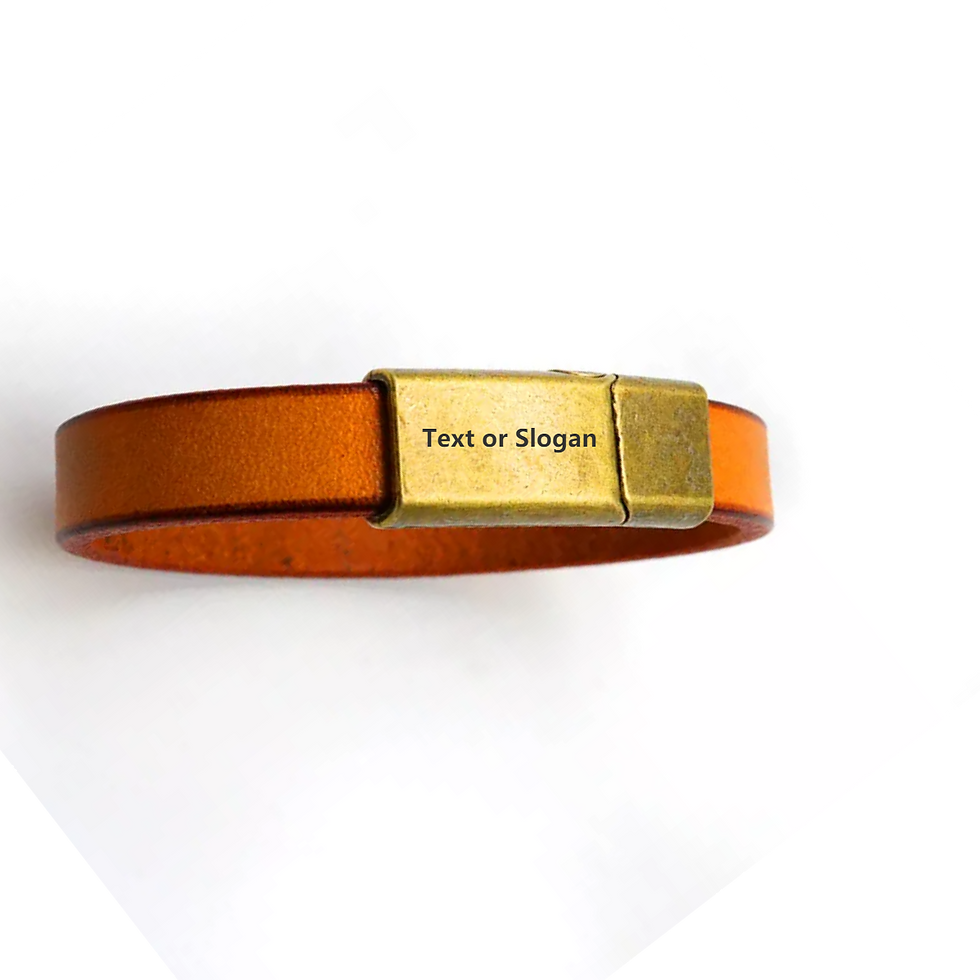 Thumbnail: Zinc alloy retro gold buckle leather bracelet men woven black yellow brown Vint