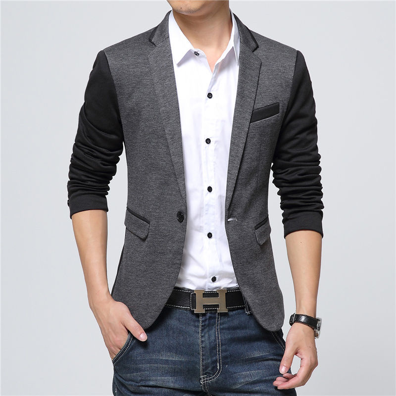 Thumbnail: 2021 Spring Autumn New Men Blazer Fashion Slim casual blazer for Men Brand Mens