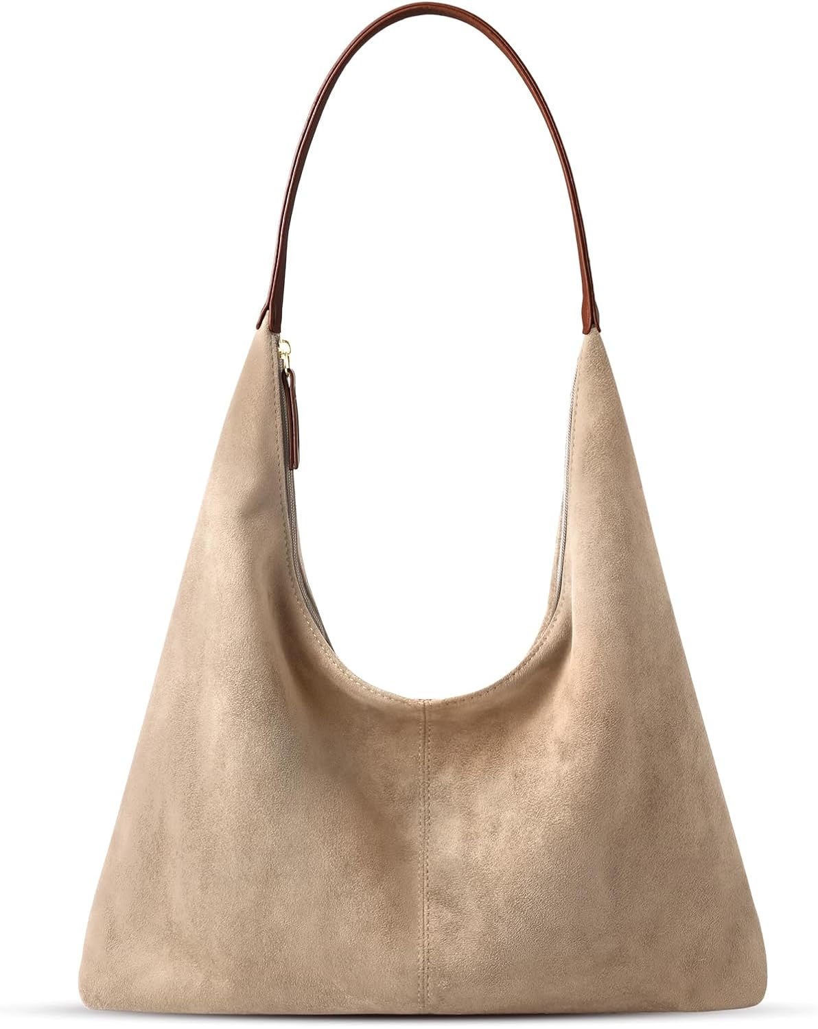 Suede Shoulder Bag for Women Suede Purse Boho Bags Slouchy Tote Bag Satchels Tr