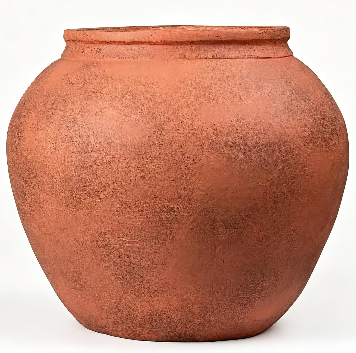 12" H x 14" Dia Fiberstone Vintage Style Planter with Drainage Hole, Indoor/Out