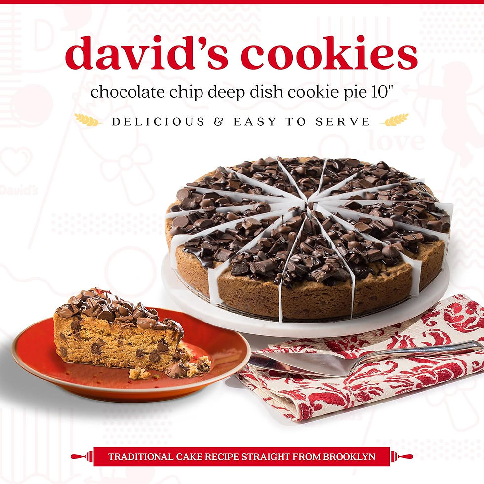 Thumbnail: David's Cookies Chocolate Chip Deep Dish Cookie Pie 10"-Pre-sliced 14 pcs. Fresh