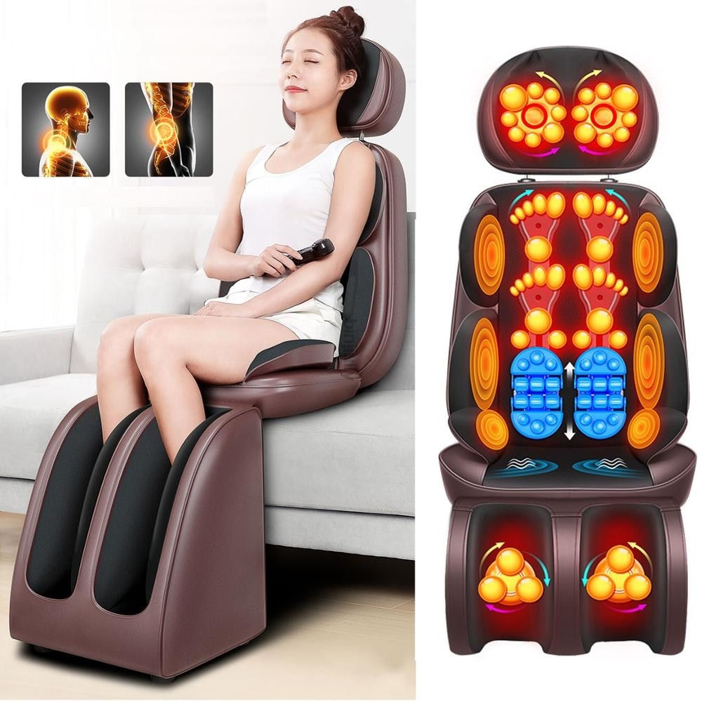 Electric full body massage chair neck back waist massage cushion heat massage