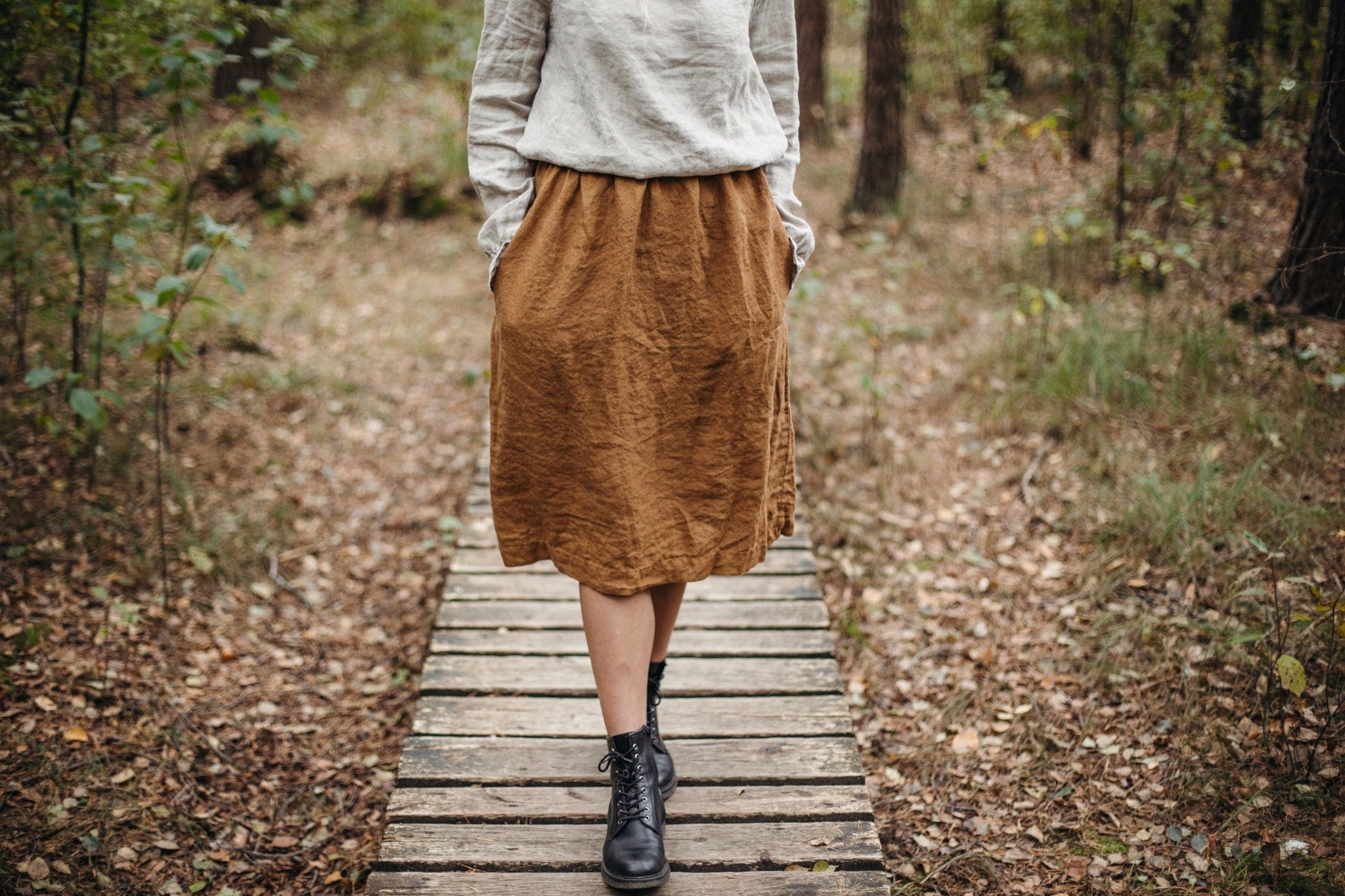 Skirt Elise, Organic Women's Linen Skirt
