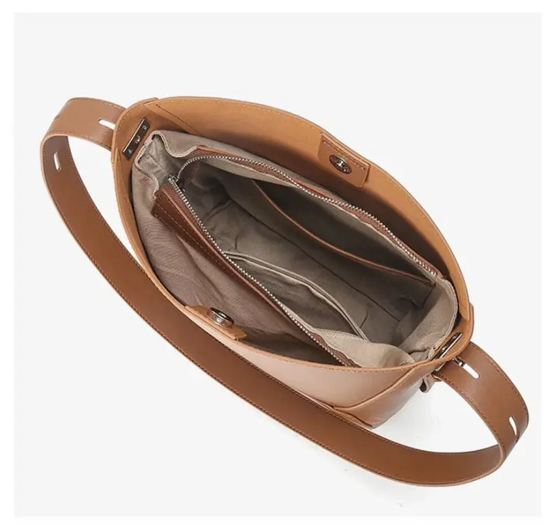 Thumbnail: Ladies’ Genuine Leather Shoulder Handbag, High‑Quality Fashion Bag
