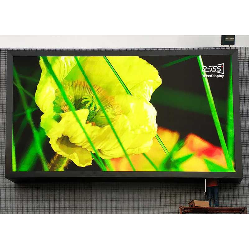 Outdoor 3D-Werbe-LED-Display LP65 Energiesparend Frontzugänglich Hochhelligkeit