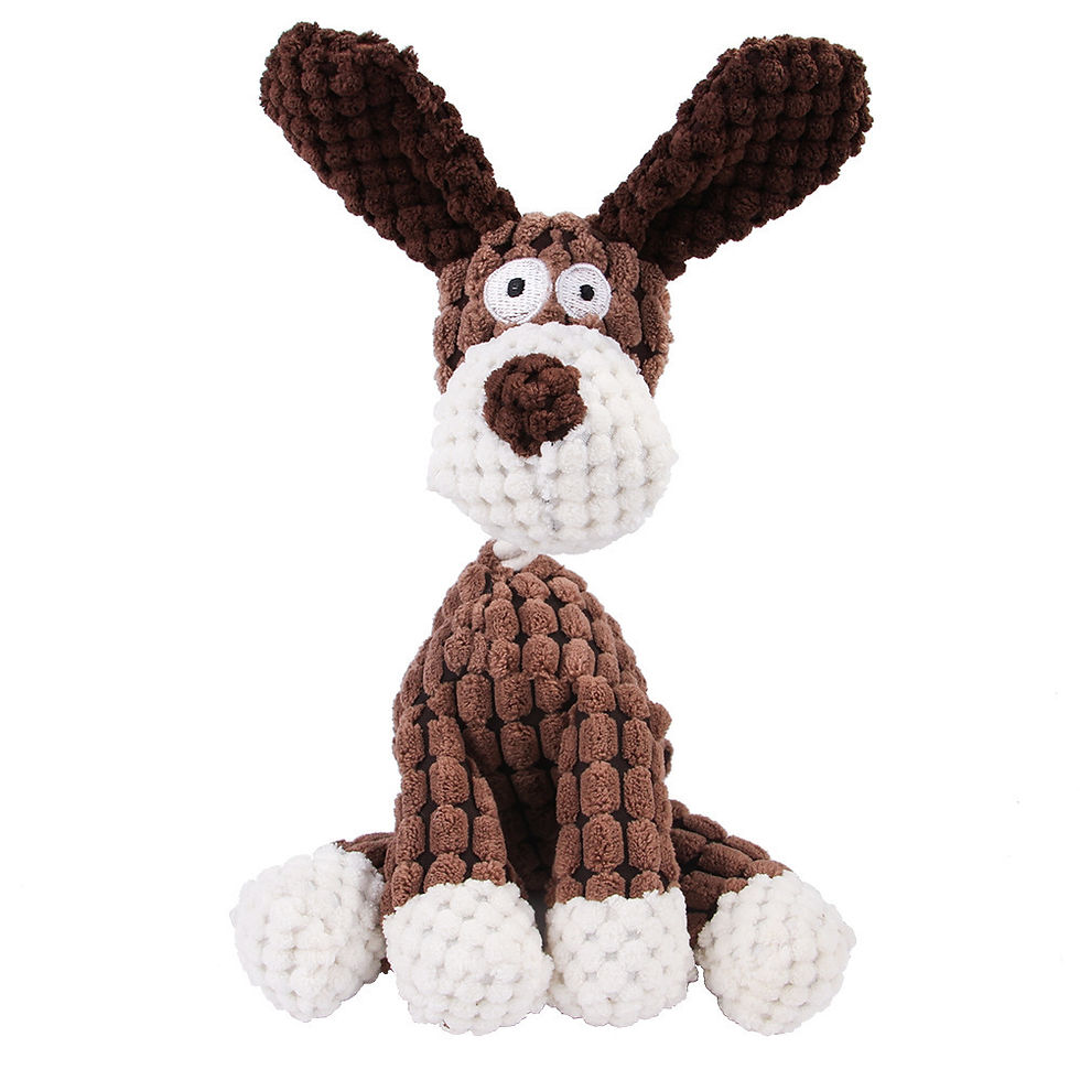 Thumbnail: Pet Dog Molar Toy Vent Training Corduroy Monkey Pig Voice Plush Toy Dog Tooth Cl