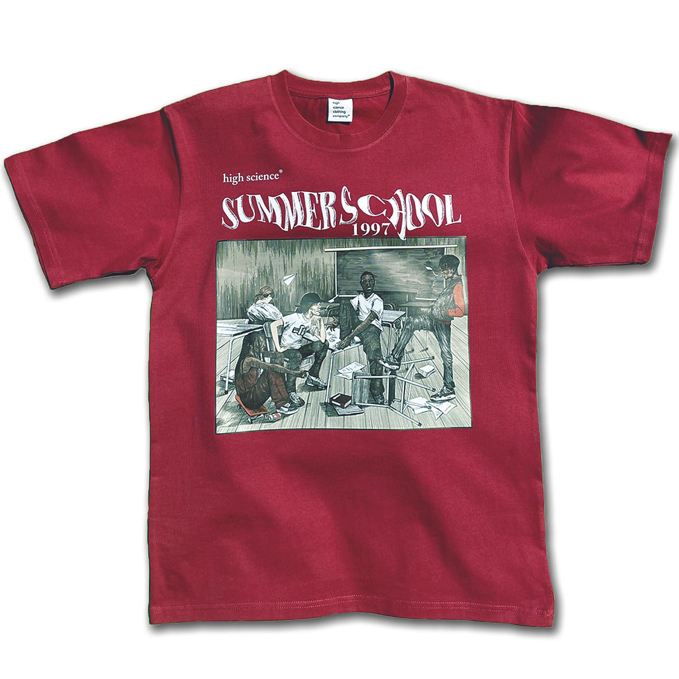 high science® Summer School T-Shirt Maroon