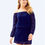 Thumbnail: Lilly Pulitzer “Lana” Lace Off-The-Shoulder  Romper in Navy Blue- Size L