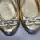 Thumbnail: COACH Ashleen Ballet Flats Gold Metallic Leather w/Gold & Beige Size 9