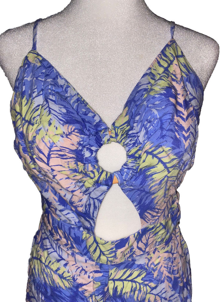 Thumbnail: GOA By Japna Beachwear Tropical Jumpsuit- Size M