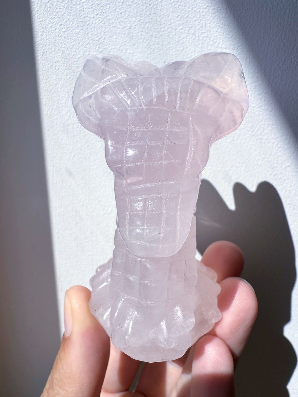 Thumbnail: Standing Rose Quartz Dragon