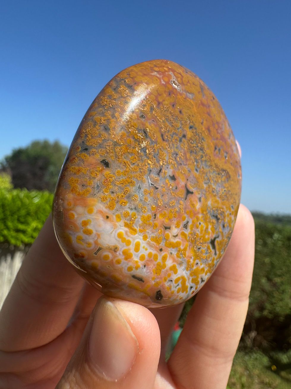 Thumbnail: Large Ocean Jasper stone from Madagascar.