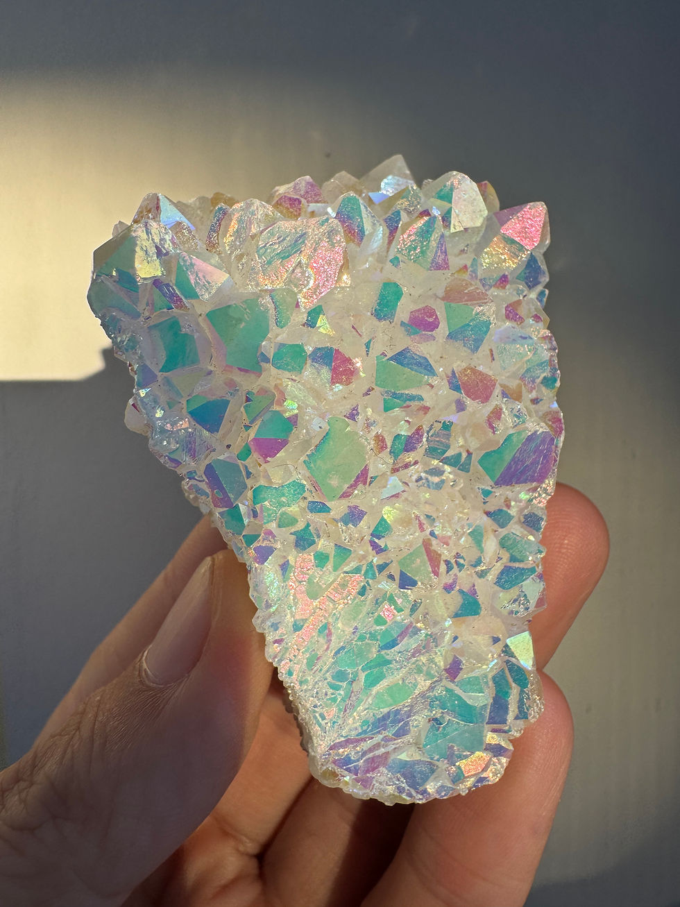 Thumbnail: Angel Aura Quartz cluster