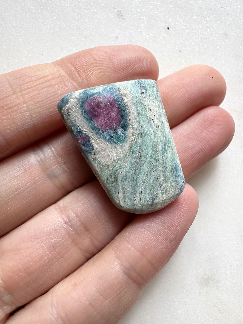 Thumbnail: Large Ruby in Fuschite tumble stone