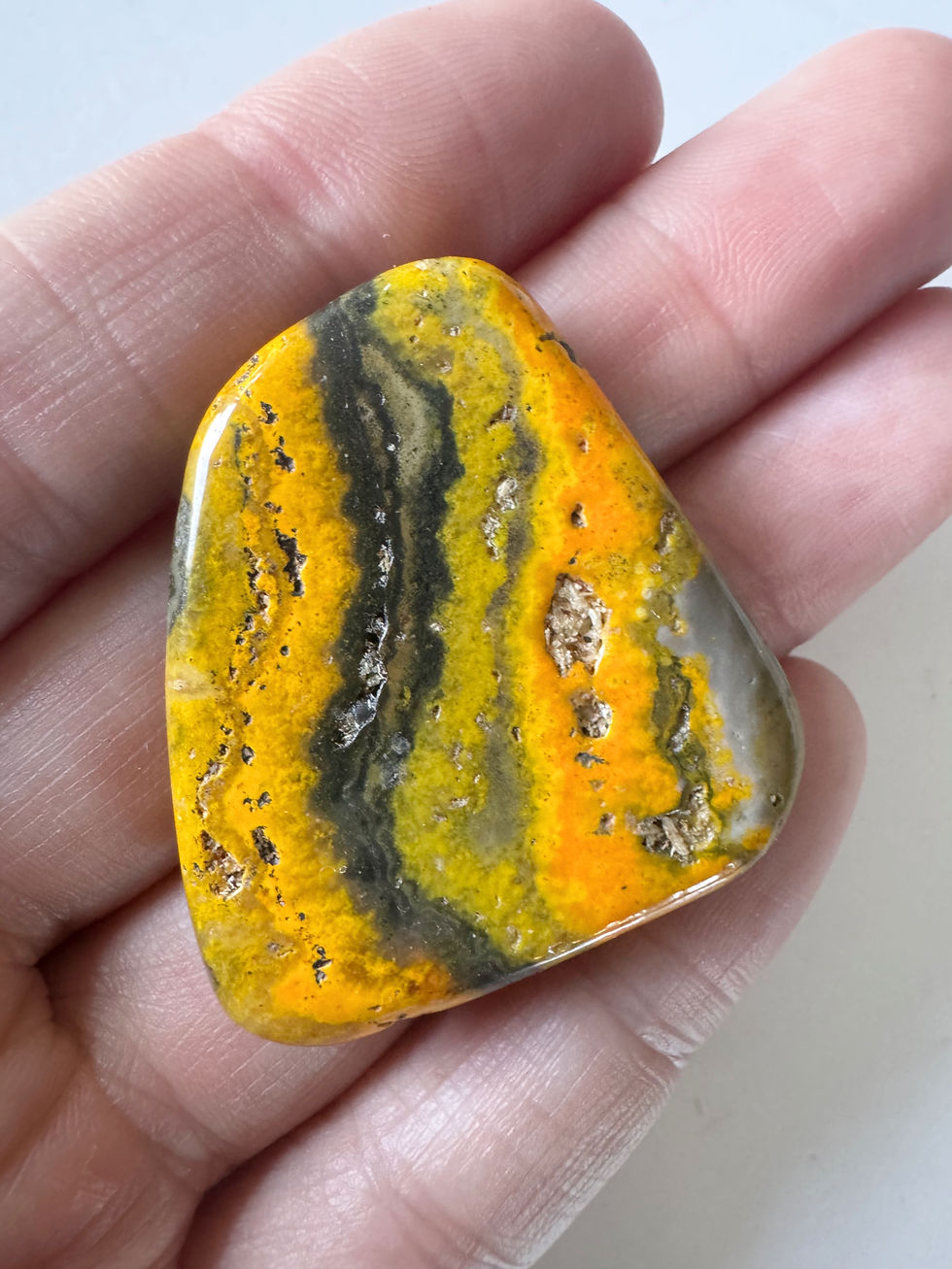 Thumbnail: Bumble Bee Jasper stone from Indonesia