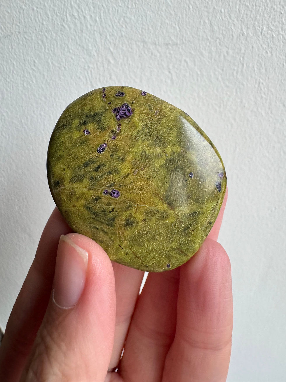 Thumbnail: Atlantesite- Serpentine and Stitchtite Palm stones