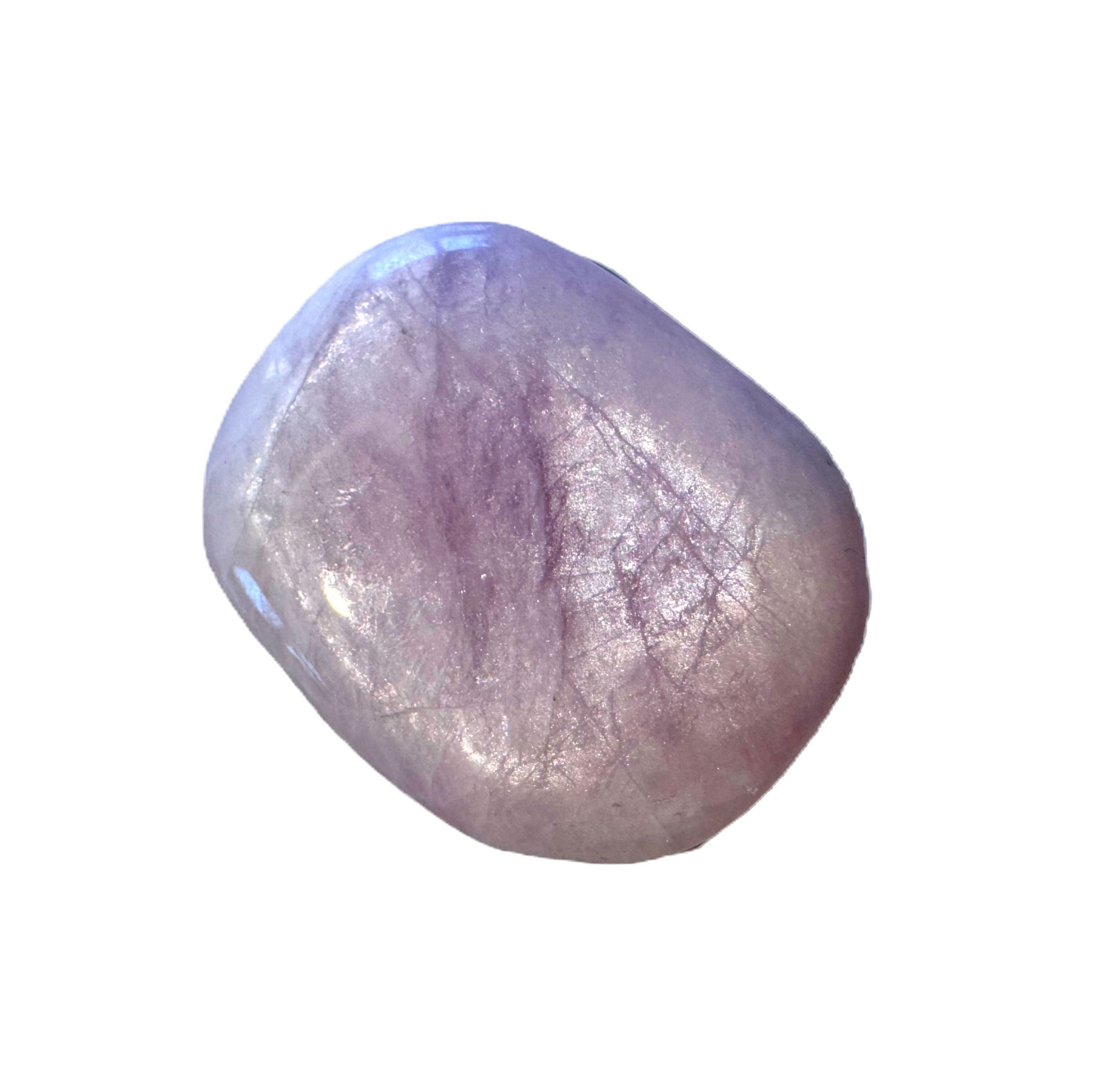 High Grade Polished Pink Kunzite heart