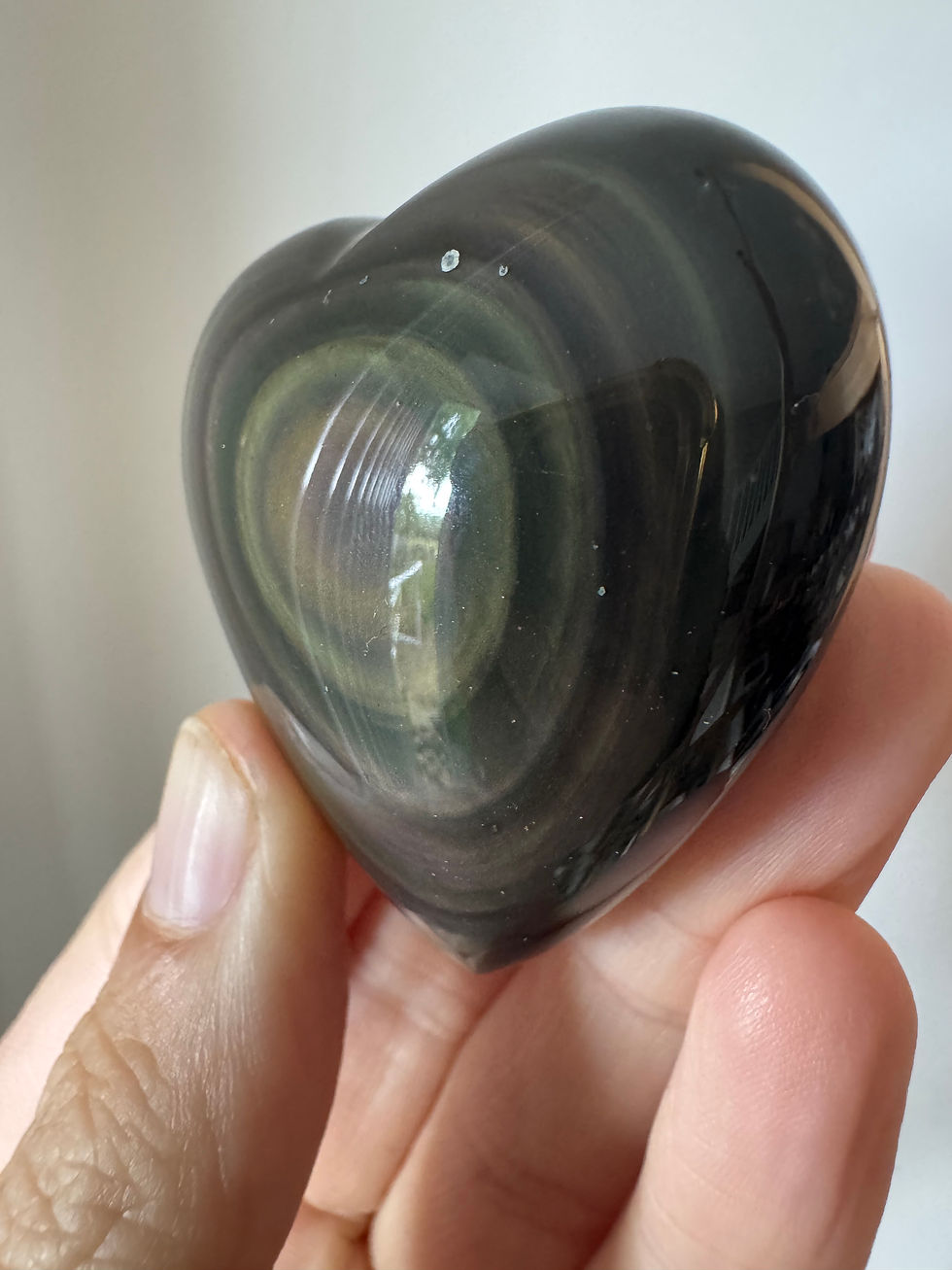Thumbnail: Rainbow Obsidian Heart- Mexico