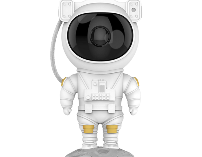 Projetor Galáxia Astronauta com Bluetooth Luz Colorida Da Noite Quarto Com Adesi