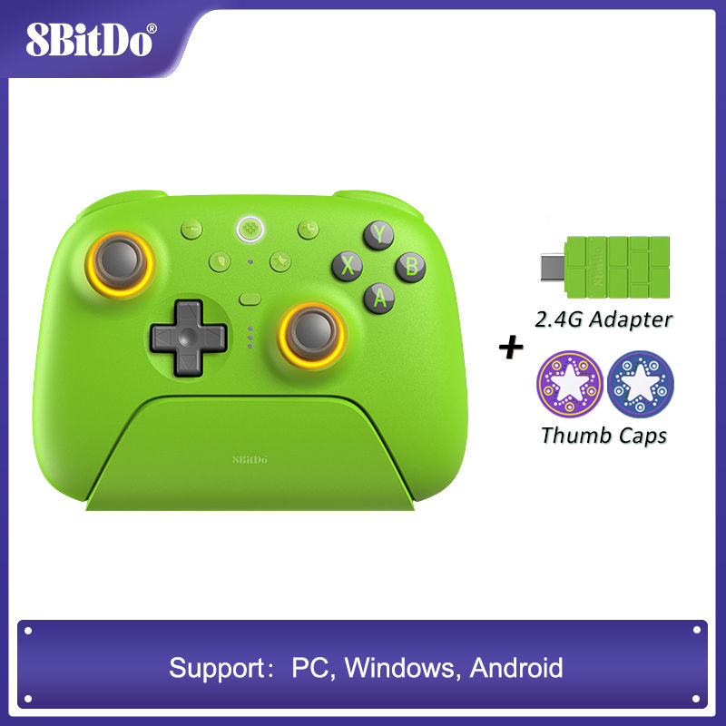 Controle Sem Fio 8BitDo Ultimate 2 Novo com Joystick TMR, Gatilhos Hall Effect,