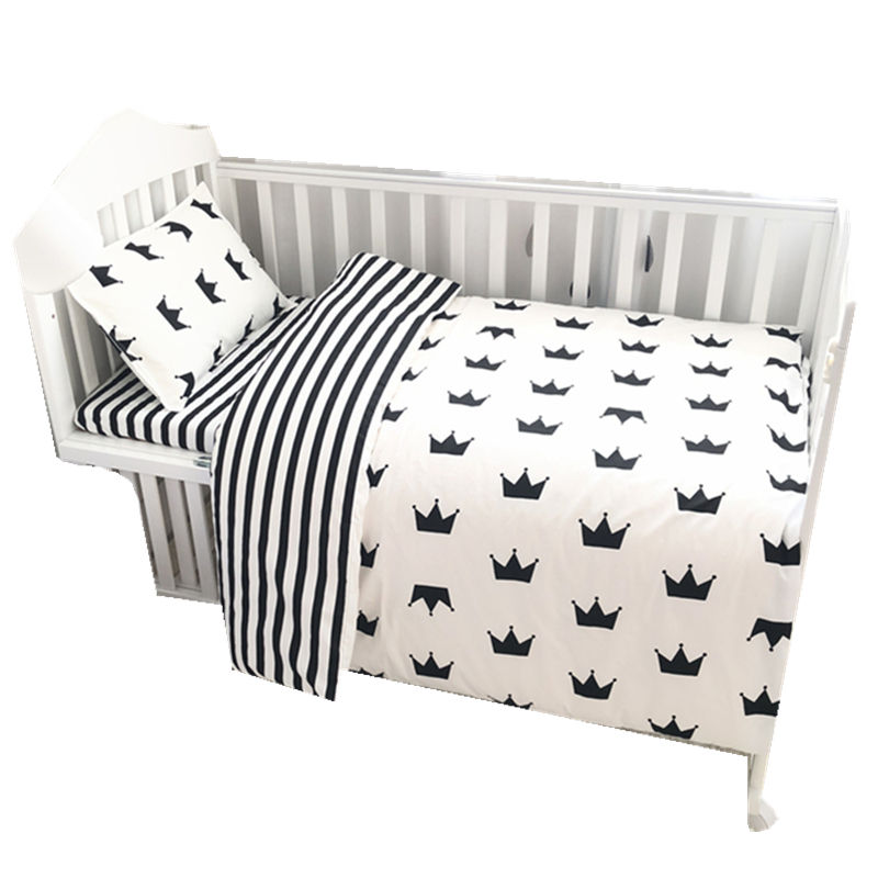 Conjunto de Roupa de Cama de 3 Peças com Design Simples de Estrelas
