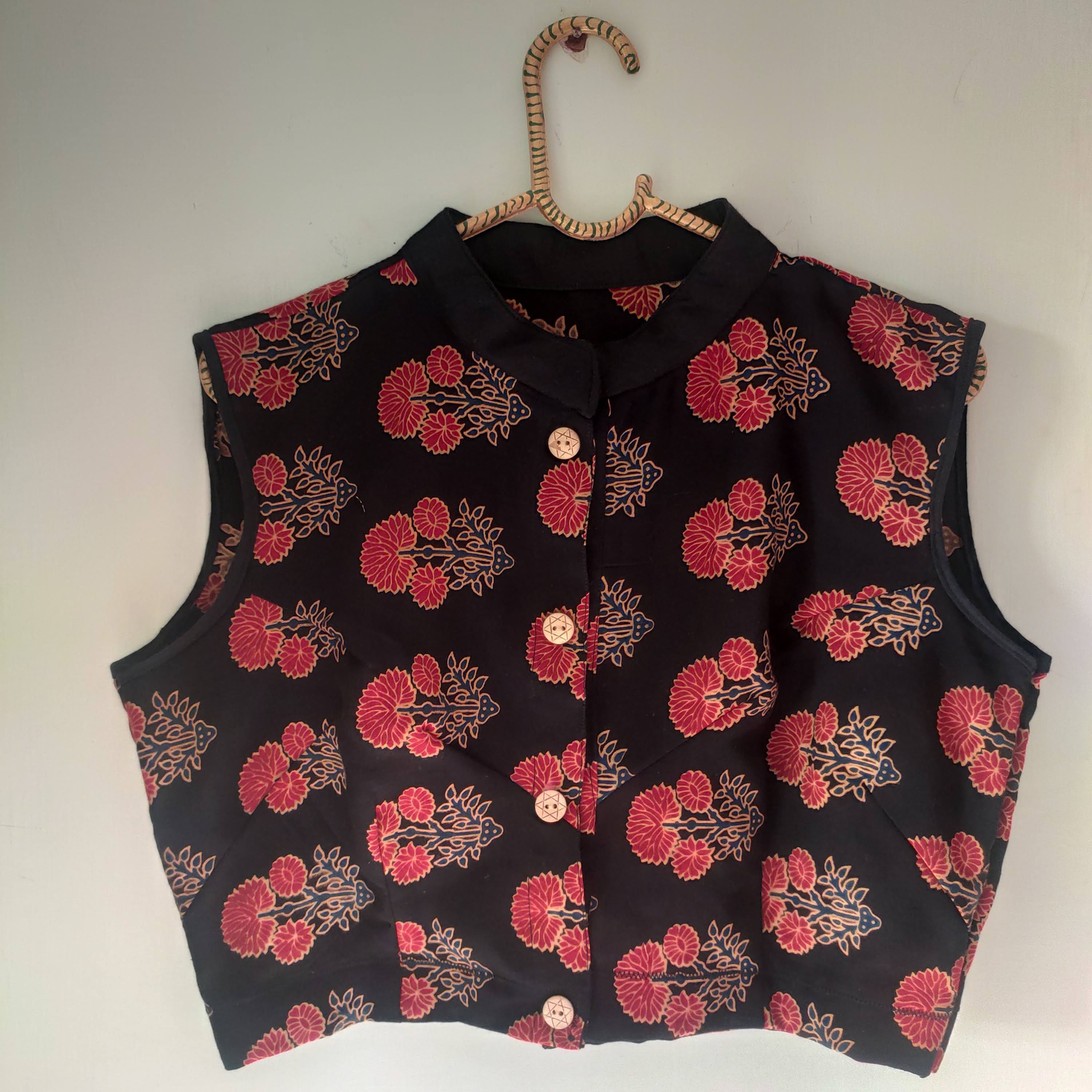 Stand collar Stylish Blouse