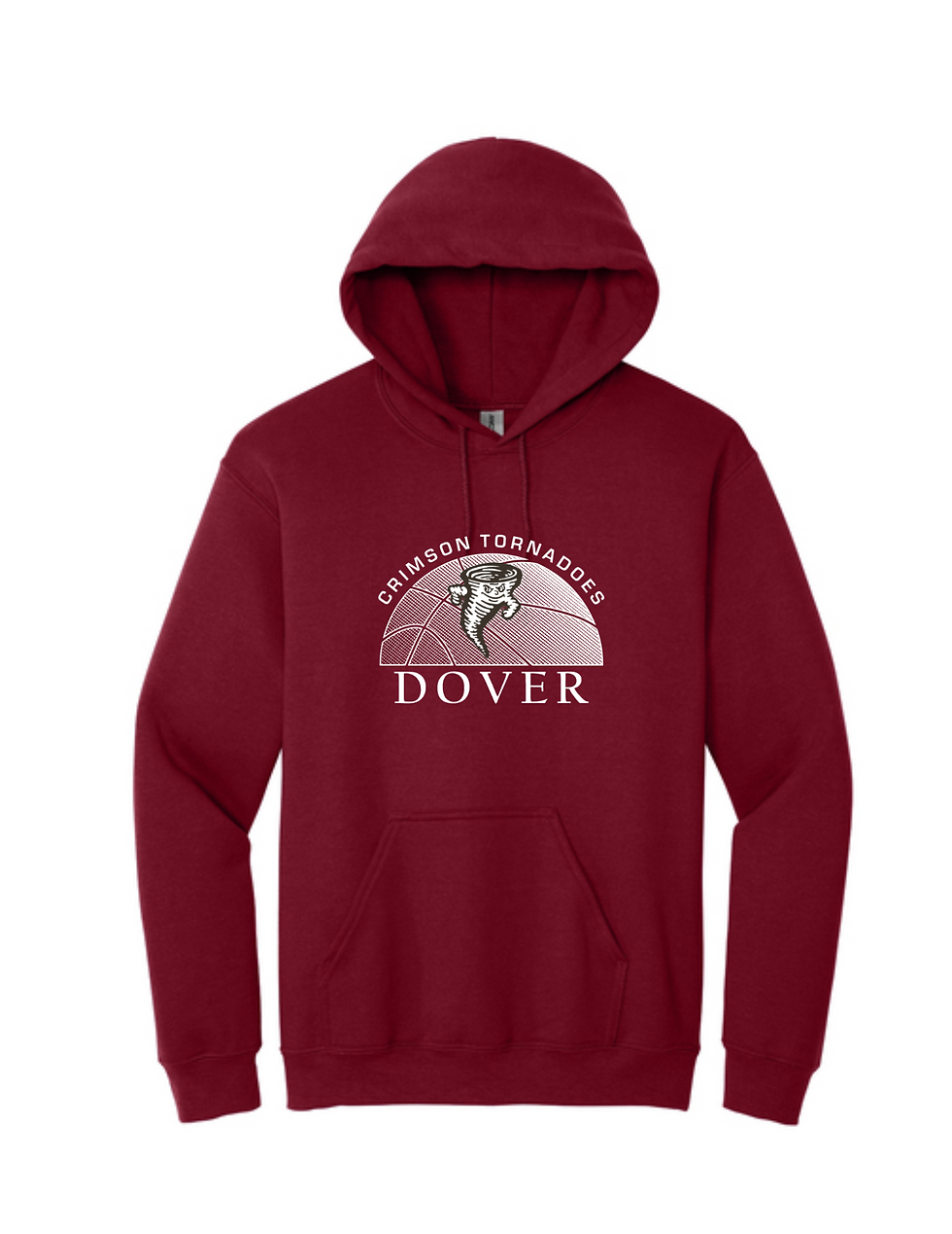 Crimson Tornado Basketball Hooded Sweatshirt