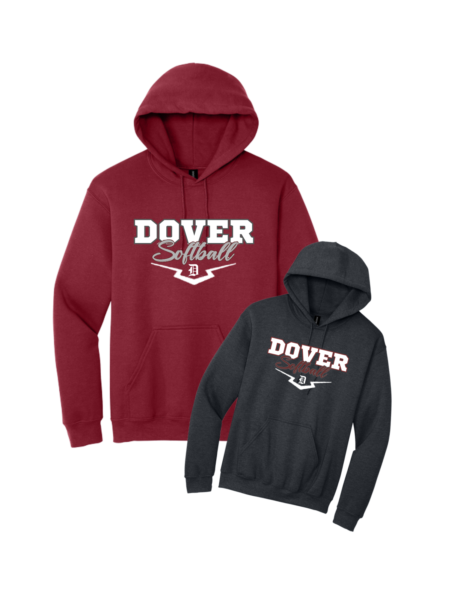 '26 Dover Softball Gildan Hooded Sweatshirt