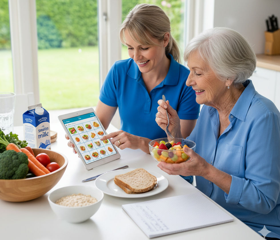 Nutrition and meal planning services for seniors at home