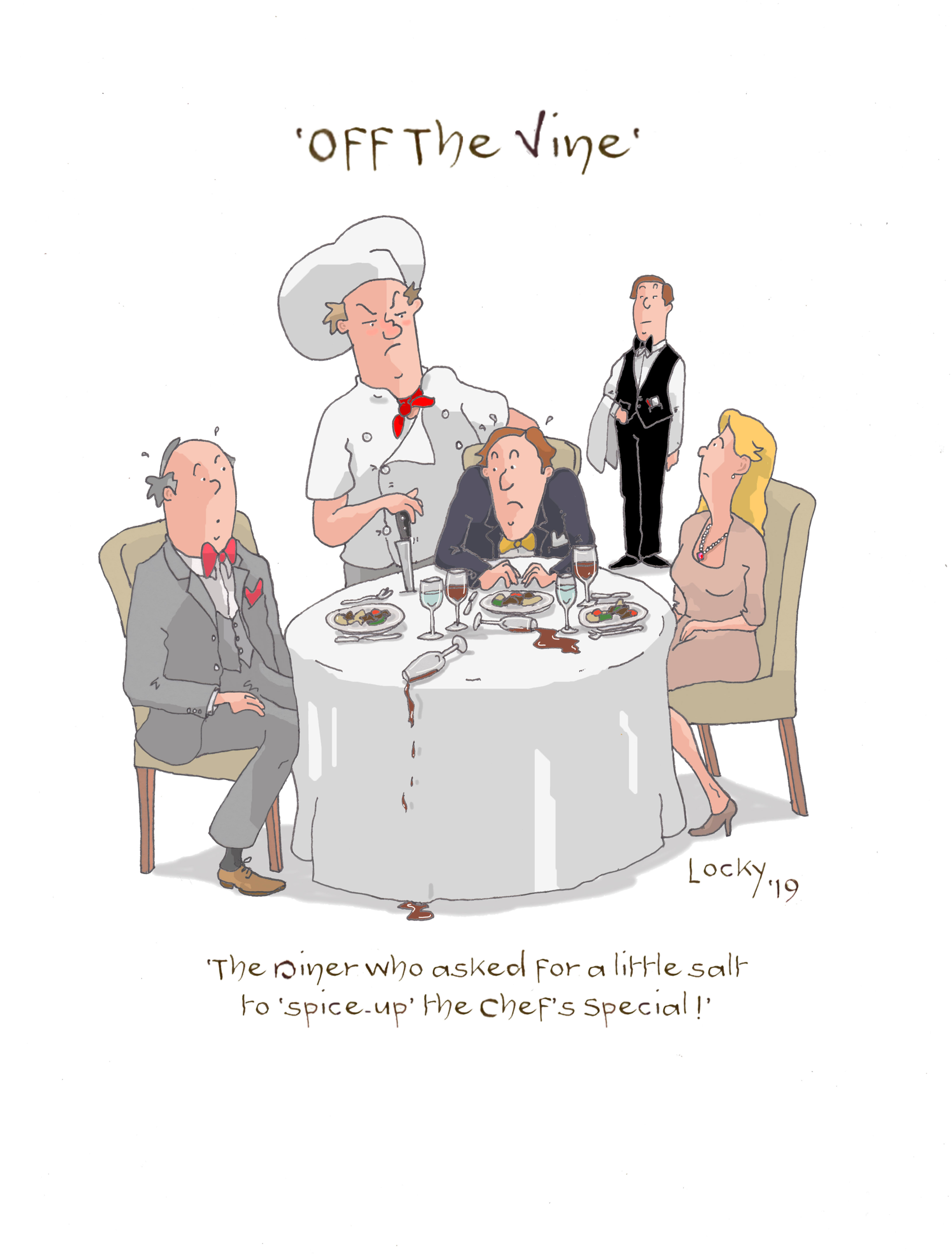 Cards, OFF the VINE - The Diner who......