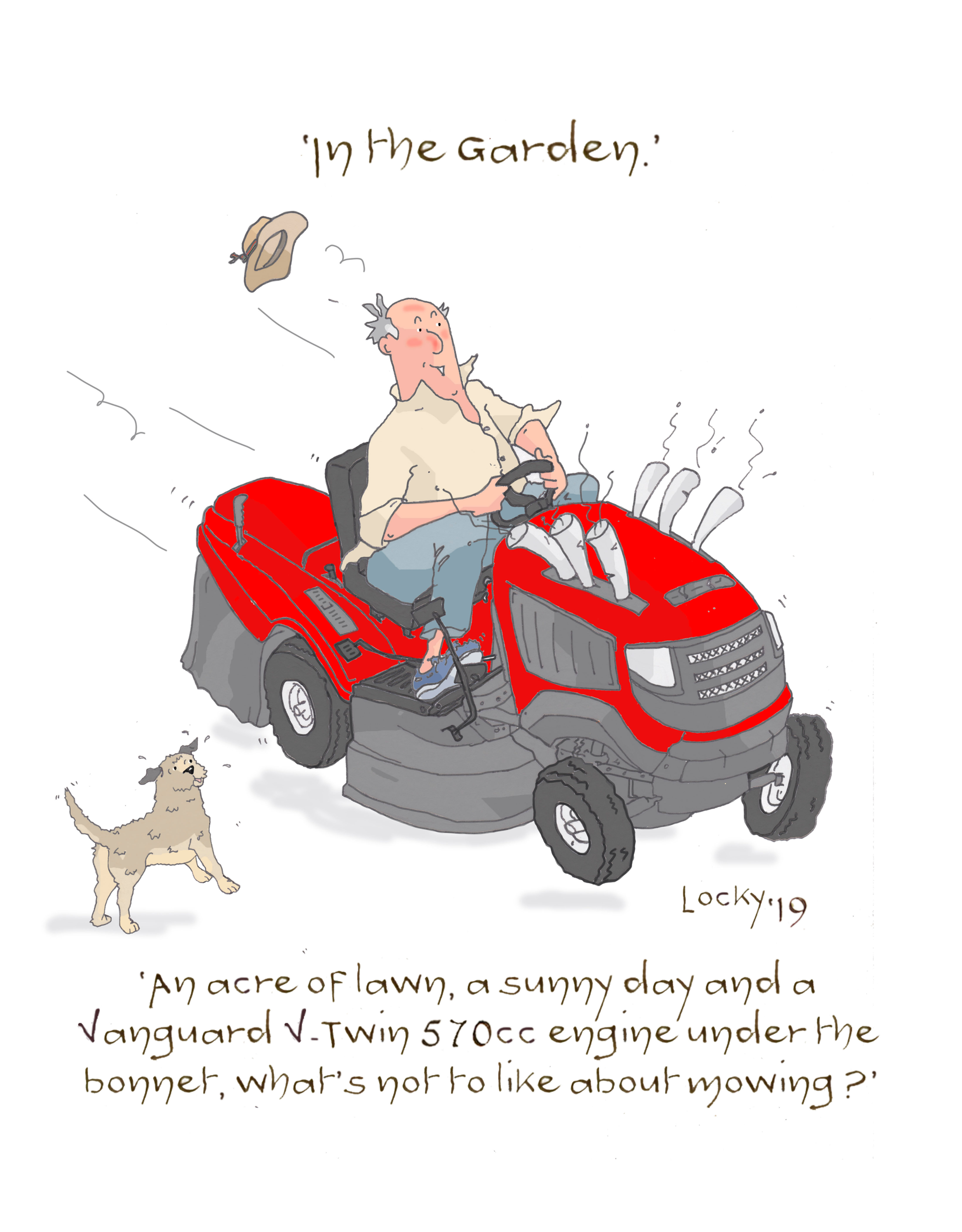 Cards Garden - An acre of lawn.......