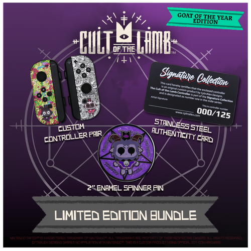 Cult of the Lamb Licensed Joy-Con (A) for Switch - Goat of the