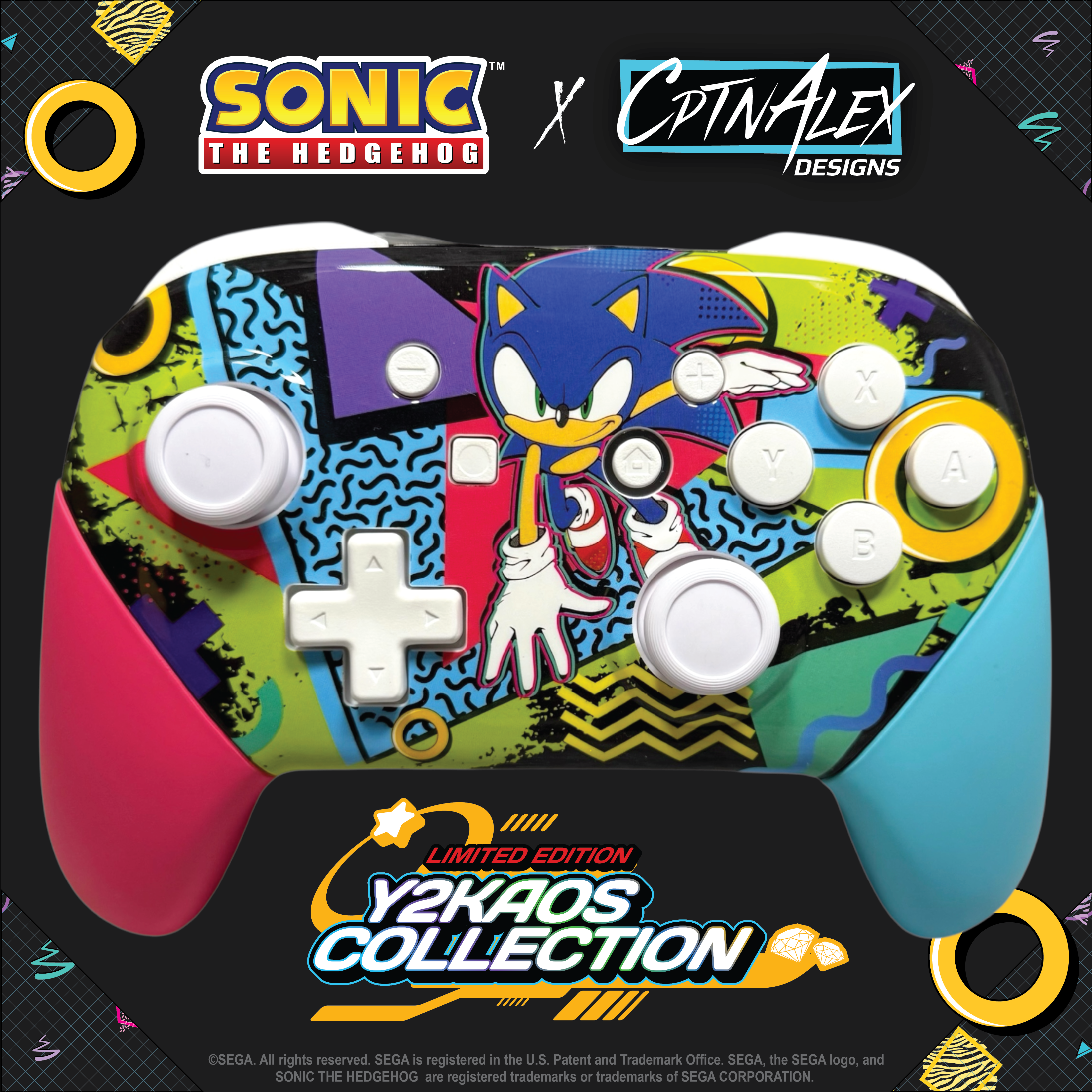 Sonic Pro Controller - Y2Kaos Collection for Nintendo Switch