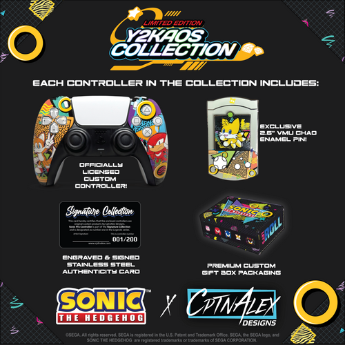 ナリスソニック Tails x Knuckles DualSense Controller - Y2Kaos Collection