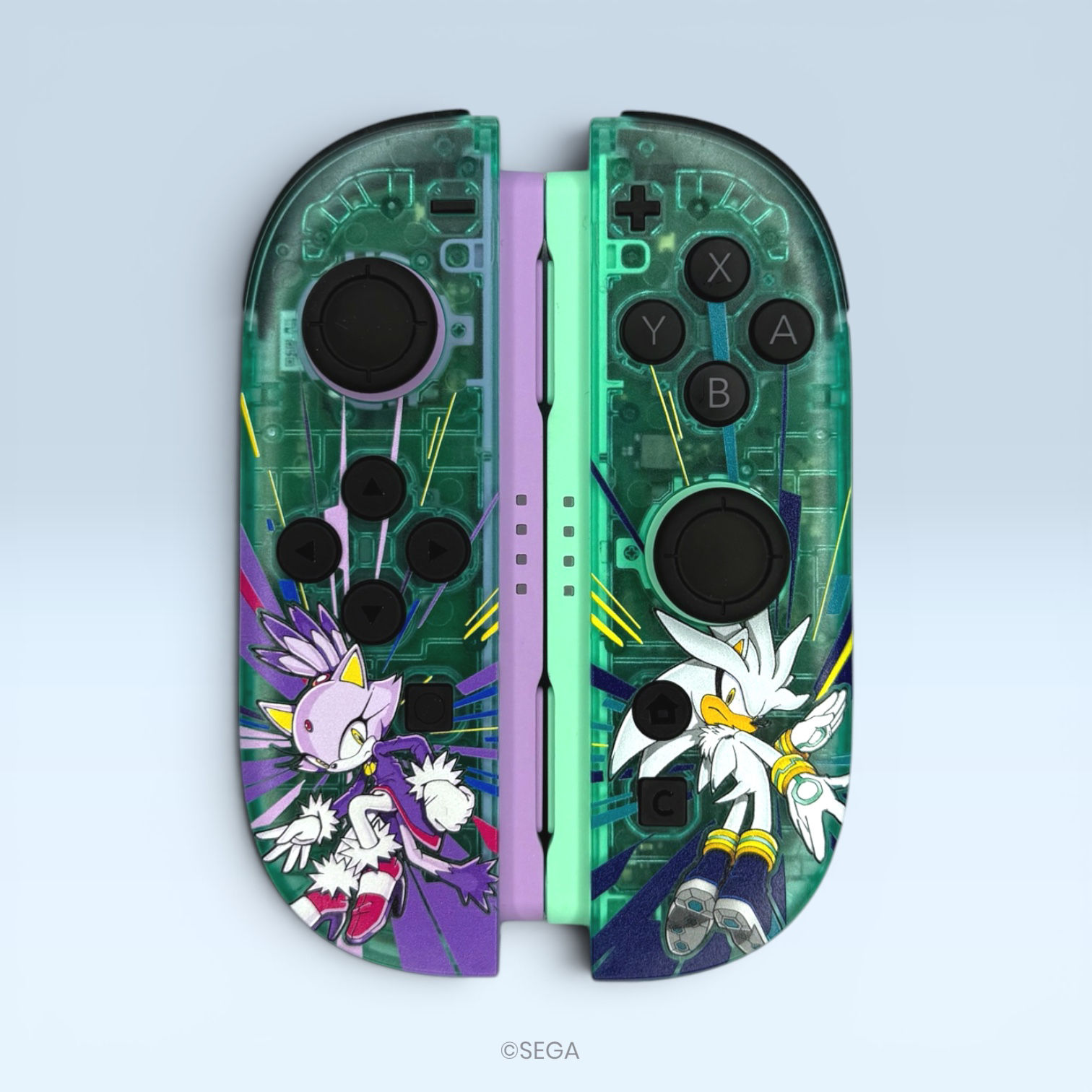 Blaze x Silver Shell Kit for Joy-con 2 - DIY