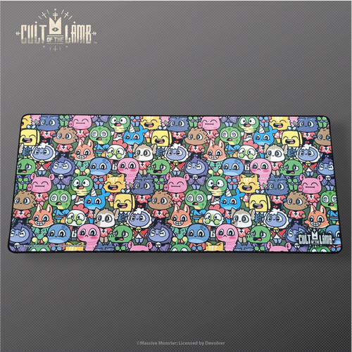 Cult of the Lamb - Friendly Followers - Oversized Desk Mat