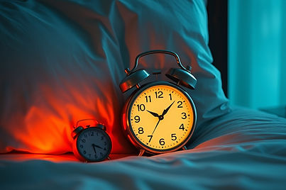 bed with alarm clock and snooze .jpg