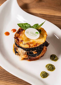 Cialdine personalizzate con logo per ristoranti – parmigiana di melanzane