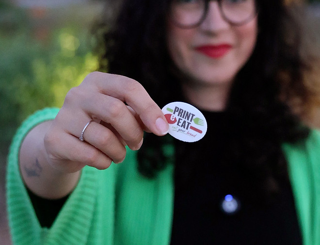 Cialdina personalizzata con logo PrintEat