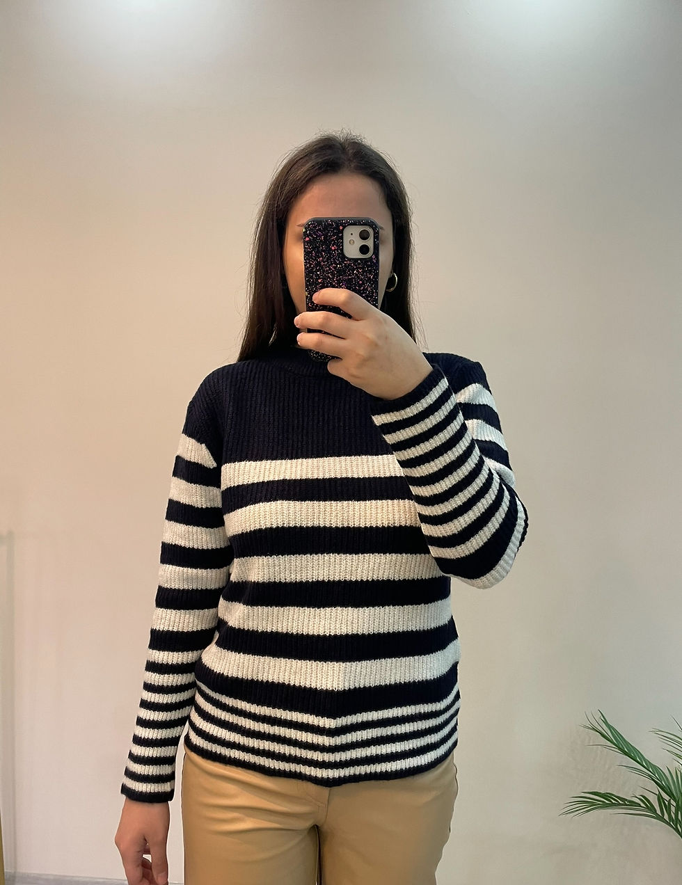 Küçük resim: BASİC ÇİZGİLİ KAZAK brv920