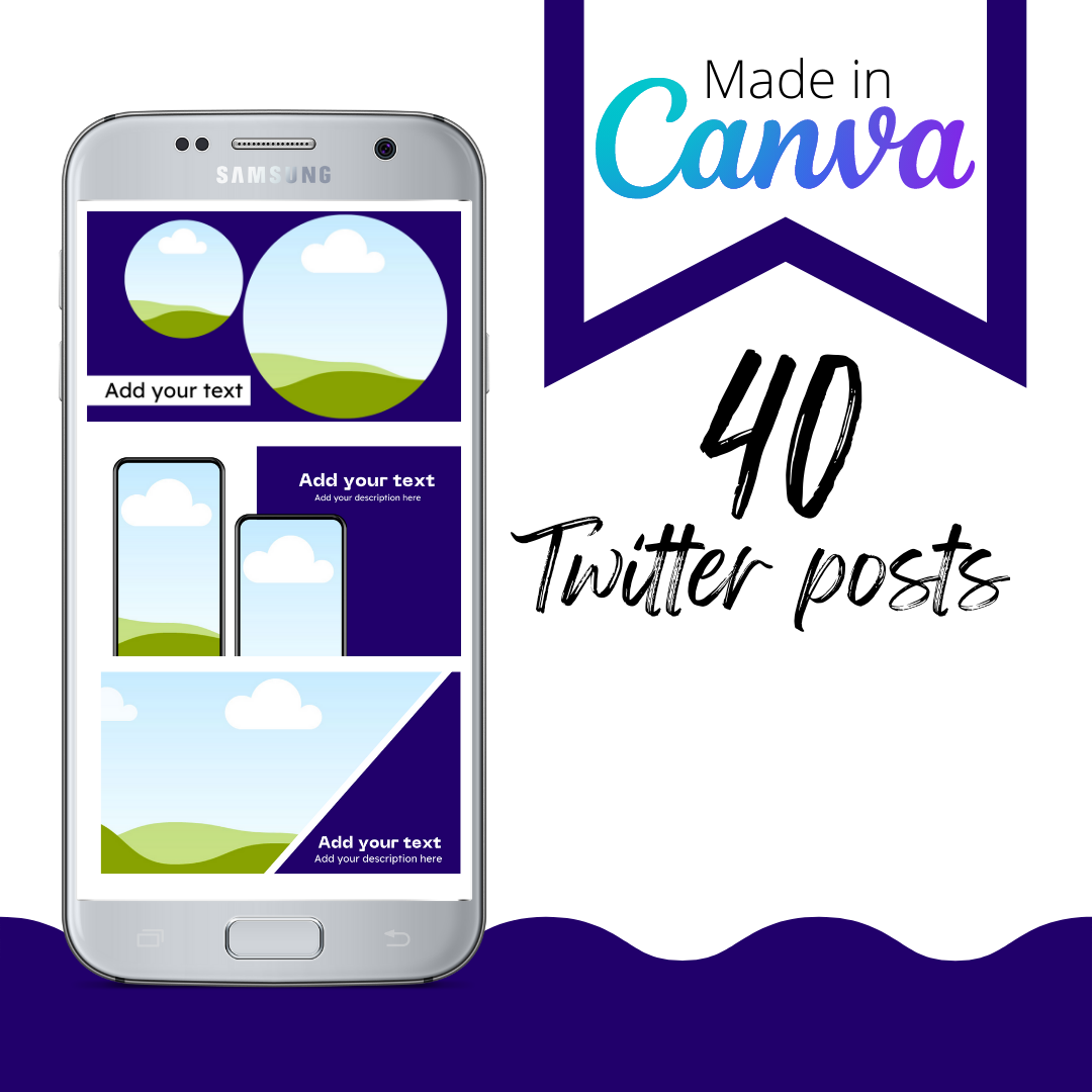 Twitter Canva Templates - 40 templates